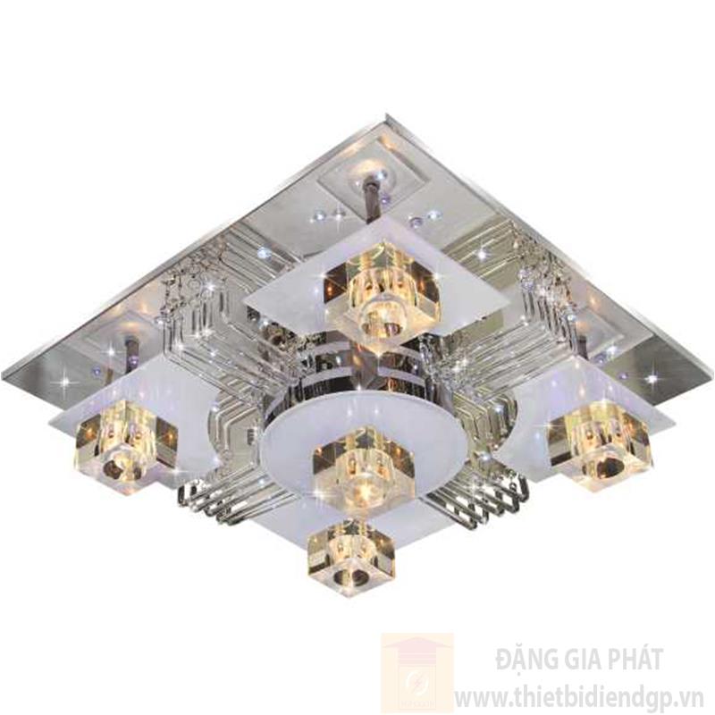 Đèn ốp trần Led vuông L500*W500, remote